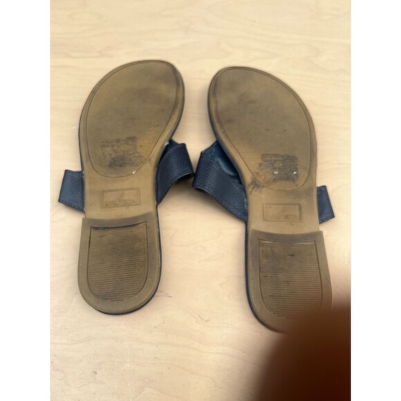 Nautica hase t-strap sandals Slide Sandals Black Clog Flip Flop Size 8 - Picture 7 of 9